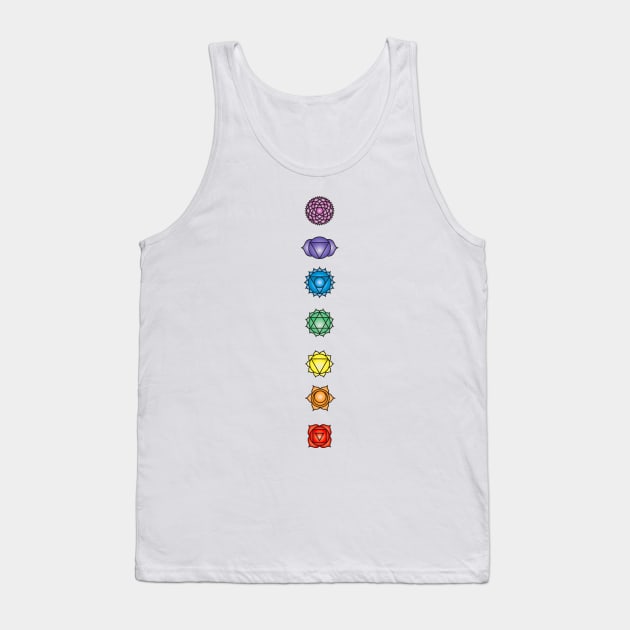 Chakras Tank Top by Colin-Bentham